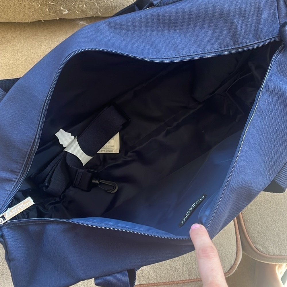 Brand New Polo Ralph Lauren Blue Duffle Bag w/ Embroidered Pony Colorful Logo - Picture 12 of 15